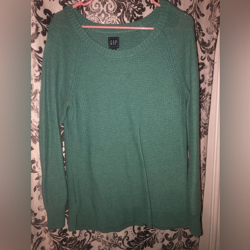 GAP Teal Women's Crewneck Pullover Sweater